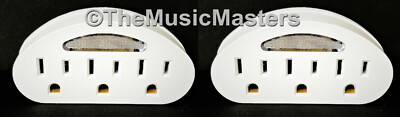 2X Sensor LED Light 3 Outlet Wall Plug Power Tap 3-Way Electric Adapter Splitter