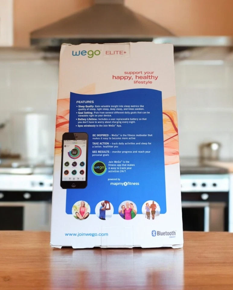 Rastreador de atividade e sono WeGo ELITE+ 24/7 novo na caixa - Imagem 2 de 3