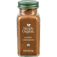 Simply Organic Ceylon Cinnamon Ground 2.08oz Bottle – Free Shipping