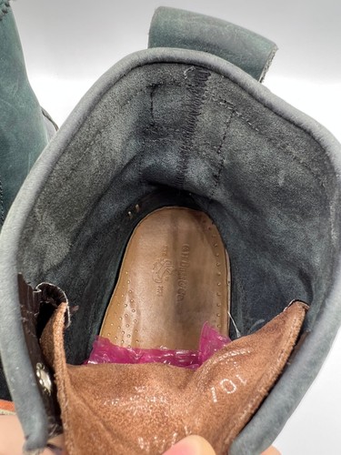 Stivali da uomo G H Bass The Ranger Moc pelle scamosciata verde scuro 10 UK 44 eur - Foto 13 di 15