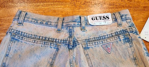 New! Vtg 90's Guess Jeans Georges Marciano Denim Shorts Acid Wash Men's 30 Waist - Picture 4 of 15