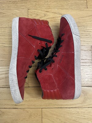 Geox Red Hi Top Sneakers Size Men s 10