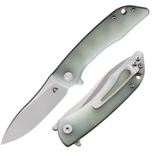 CMB Made Knives Blaze Liner Folding Knife 3" D2 Tool Steel Blade Jade G10 Handle