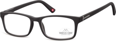 Unisex Lesebrille Lesehilfe MR73 Brille +2,5 Kunststoff schwarz Damen Herren Neu