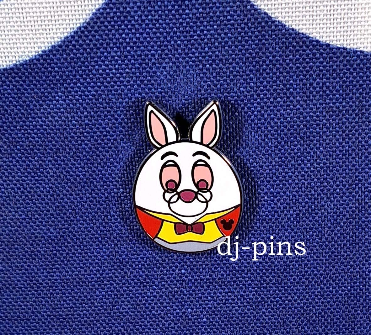 Disney Parks Hidden Mickey Rabbit Eggs Alice In Wonderland White Rabbit Pin  C1