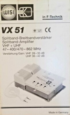 WISI VX 51 Splitband-Amplifier VHF/UHF 