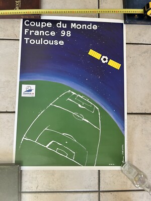 Affiche Officielle Coupe Du Monde 98 – France – Ville De Toulouse – Originale