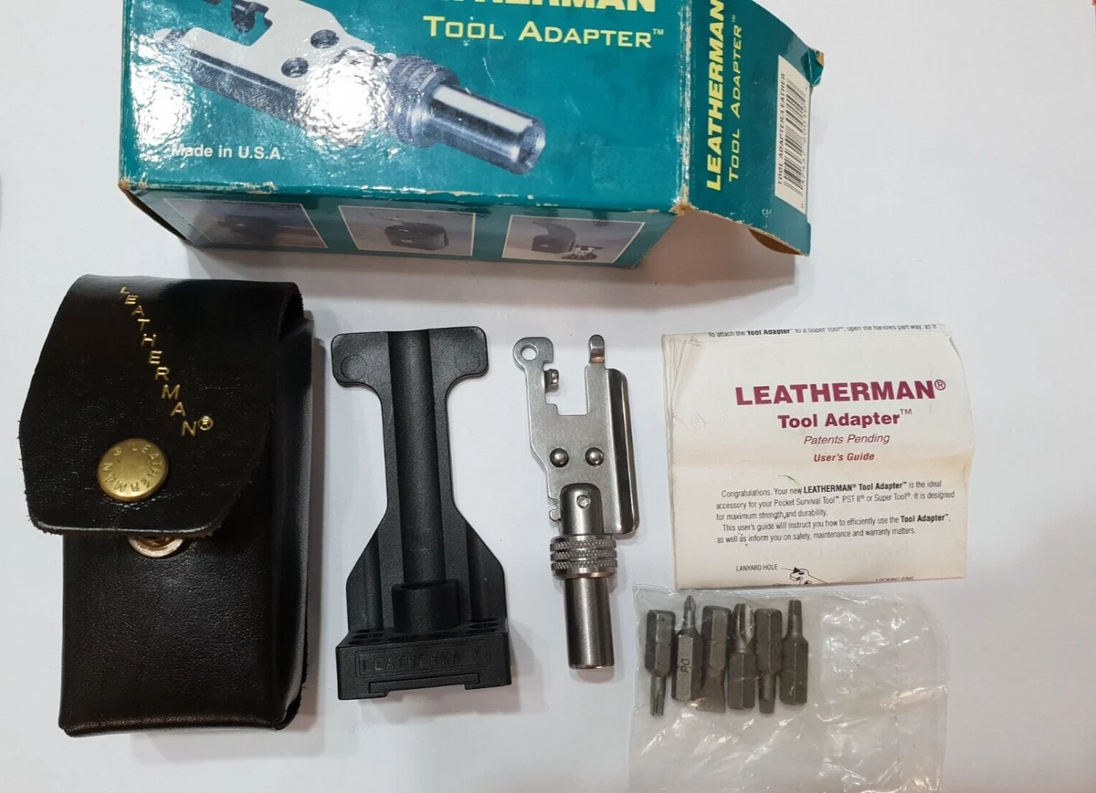 New Leatherman Tool Adapter Bits Retired Set Leather Fits OG Wave Rare Pat Pend