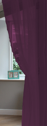 Single Plain Voile Net Curtain Sheer Panels Slot Top - Free Postage - Picture 17 of 34