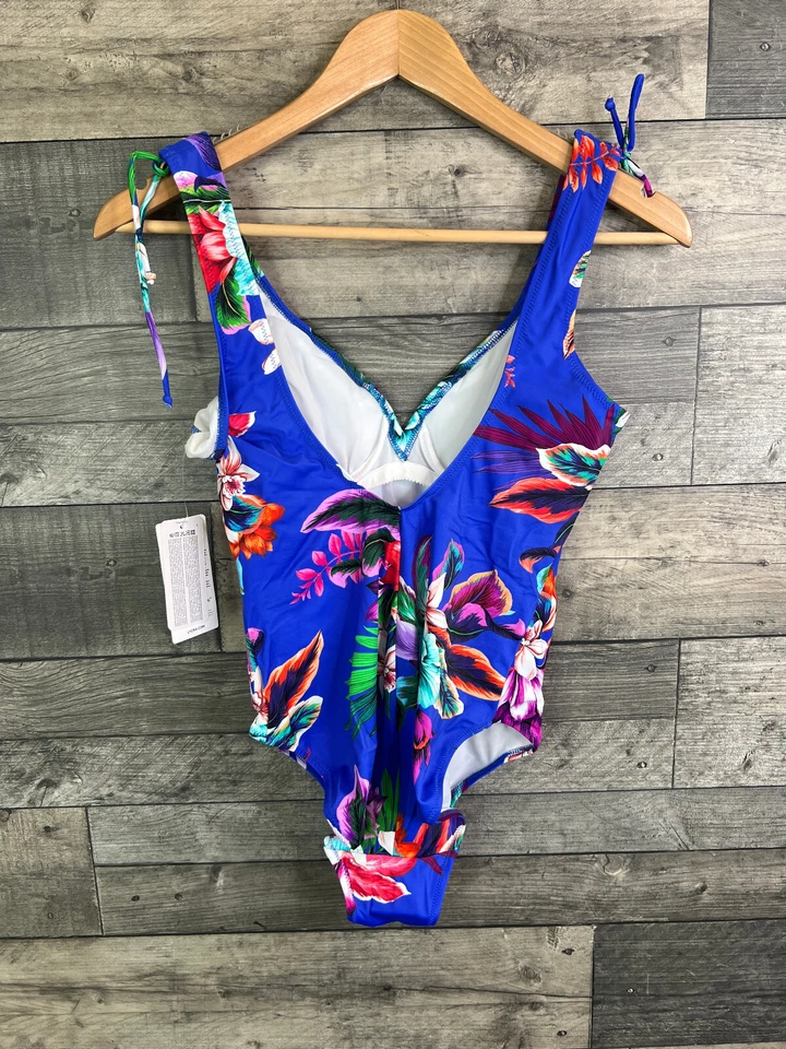 Traje de baño Fantasie talla 34D azul floral Halkidiki traje de baño de inmersión una pieza Foto 2 de 4