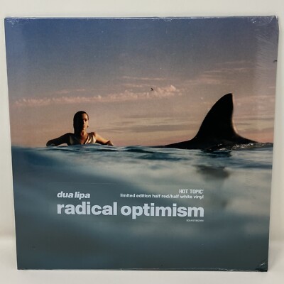 Dua Lipa Radical Optimism Vinyl Record Half White /Red Hot Topic Exclusive