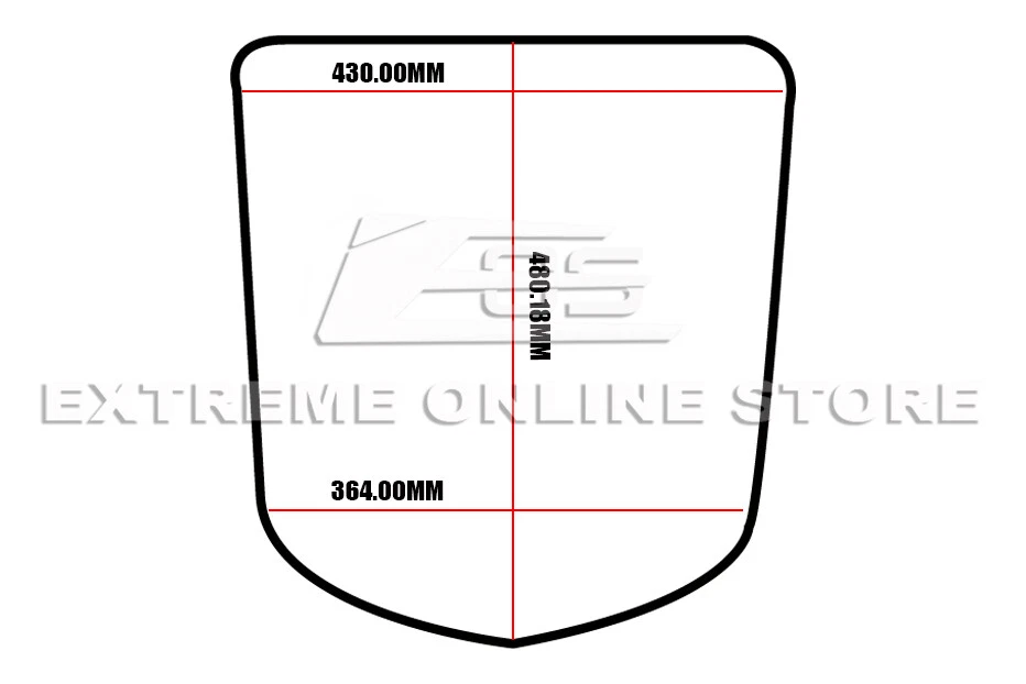 For 05-13 Corvette C6 | ZR1 Style Front Clear Window Heat Extractor Hood Insert - Image 4 of 4