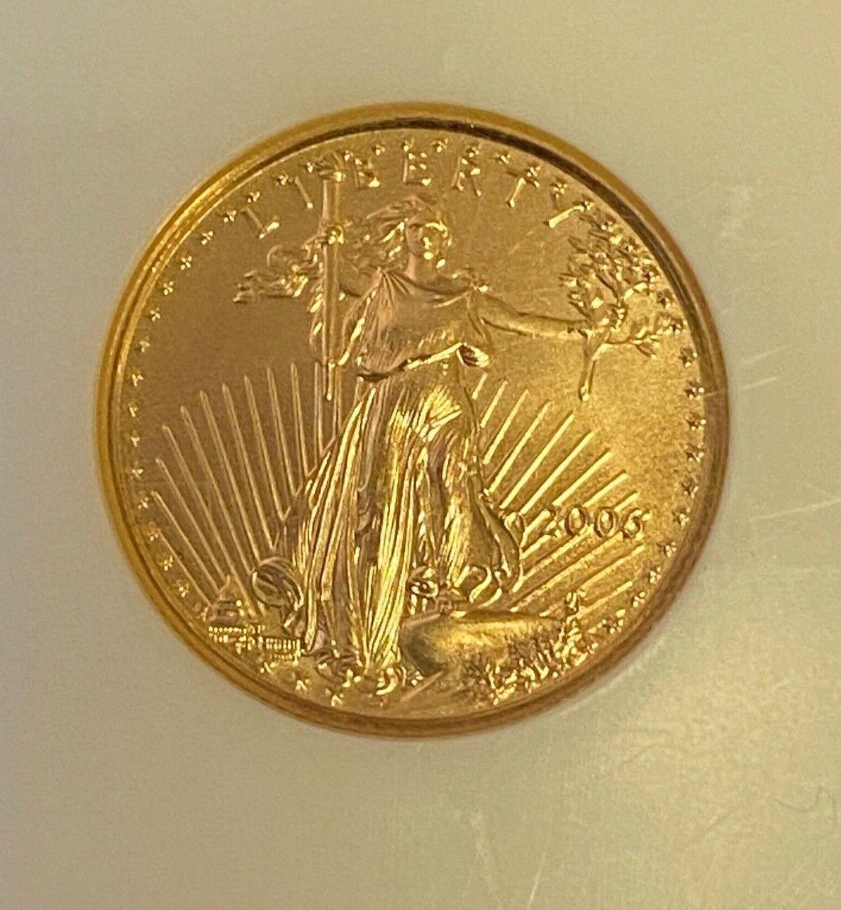 2006 American Gold Eagle 1/10oz $5 - NGC GEM UNCIRCULATED, FIRST