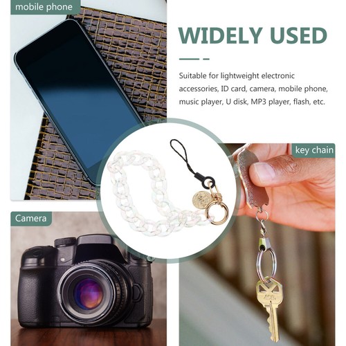 3pcs Mobile Phone Straps Bling Crystal Wrist Lanyard Bead Phone Lanyard Strap - 第 8/12 張圖片