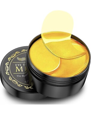 Under Eye Patches - 60 Pcs - 24K Gold Eye Mask- Puffy Eyes & Dark Circles Treatm