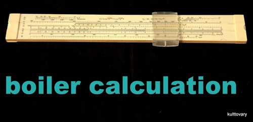 70s slide rule Russian Soviet USSR rare Vintage KLPZ natural gas boiler