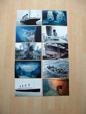 TITANIC SET OF TEN 6X4in POSTCARD SIZE PHOTO PRINTS OF THE ILL-FATED RMS TITANIC