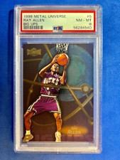 Ray Allen 1998 Skybox Metal Universe Big Ups PSA 8 - Bucks