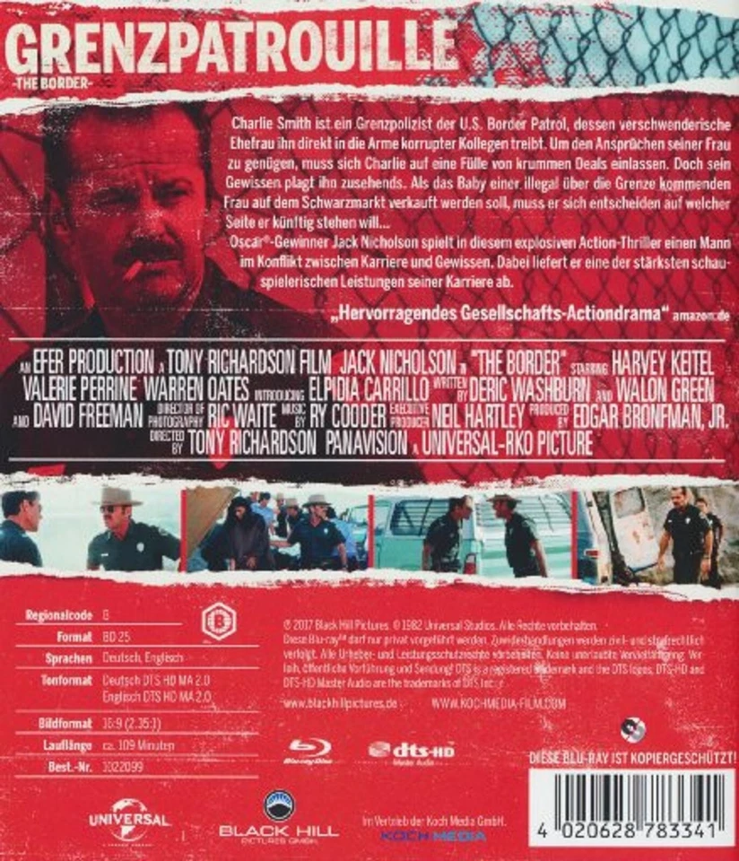 Grenzpatrouille (1981)[Blu-ray/NEU/OVP] Copthriller mit Jack Nicholson, Harvey K - Bild 2 von 3