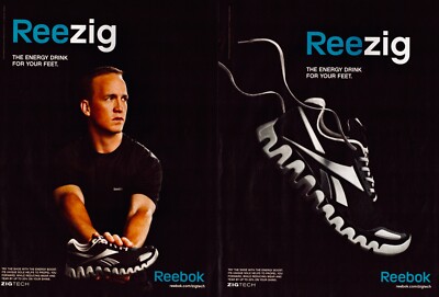 Reezigs REEBOK Reezig Athletic Shoes ~ PEYTON MANNING ~ 2-Page VINTAGE PRINT AD ...