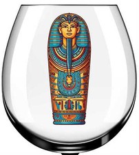 x12 Egyptian Tomb glass vinyl decal stickers Colour sa441
