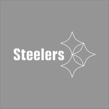 Pittsburgh Steelers 4 NFL Team Logo 1 Color Vinyl Decal Sticker Window Car Wall