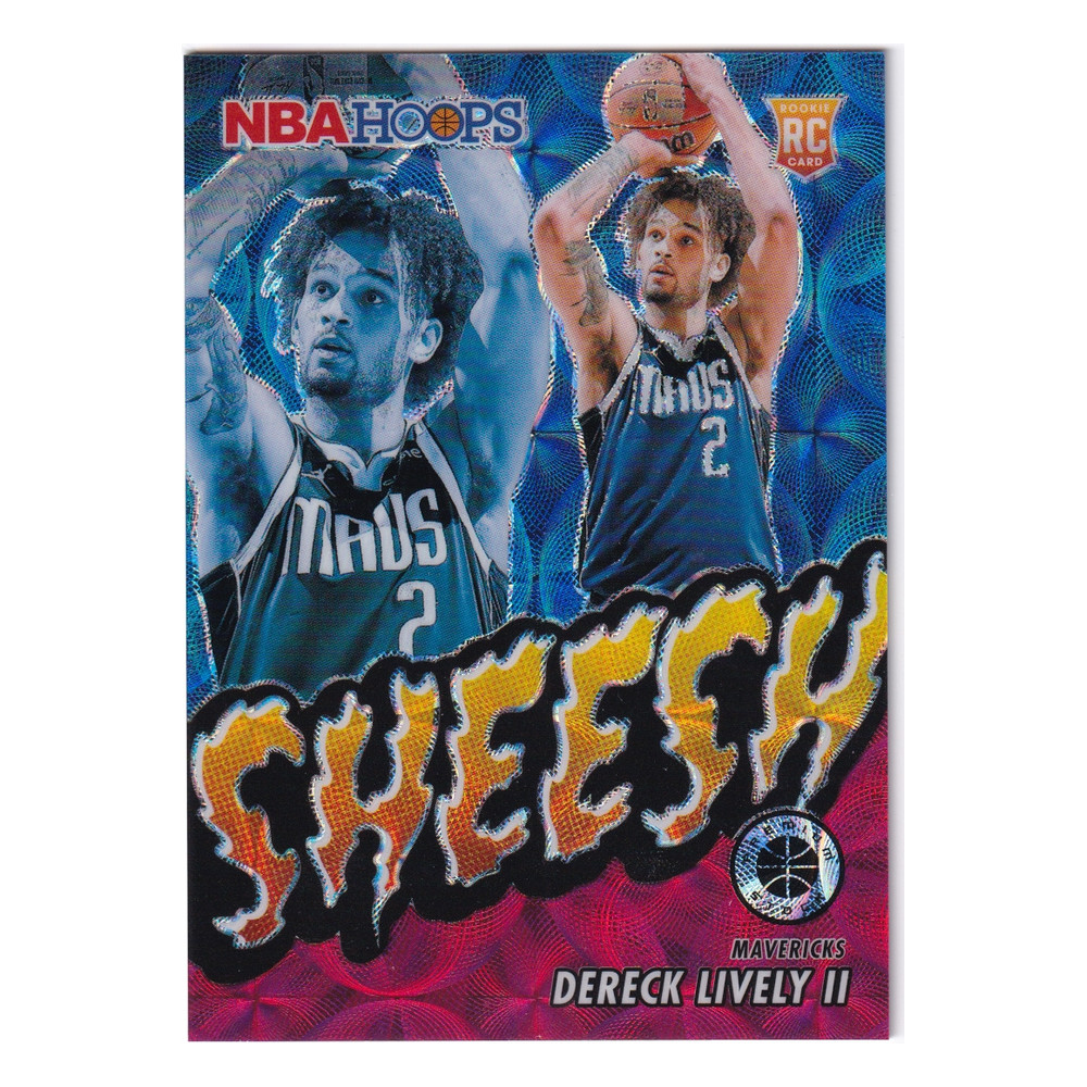 DERECK LIVELY II 2023-24 Hoops Premium Stock SHEESH Red Scope Prizm RC 48/88!