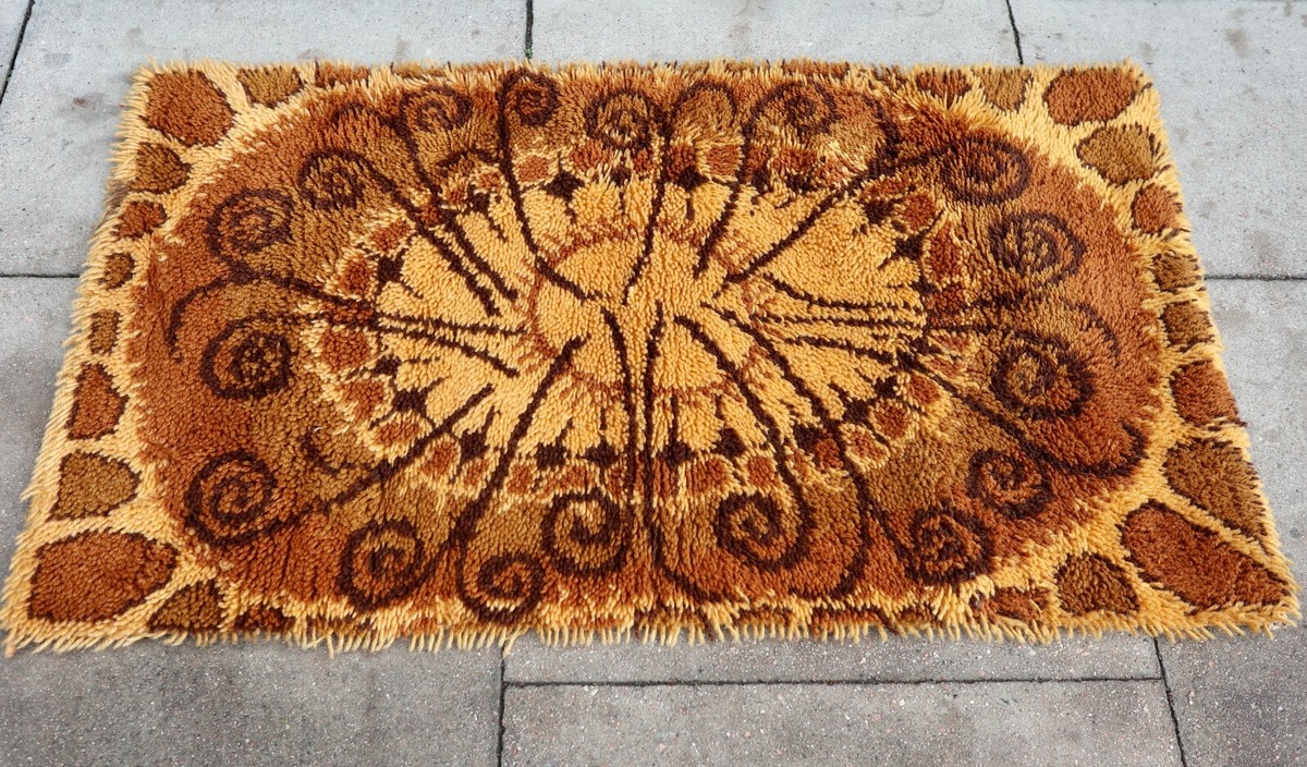 Vintage 1960s Danish Rya rug/wall hanging | eBay UK