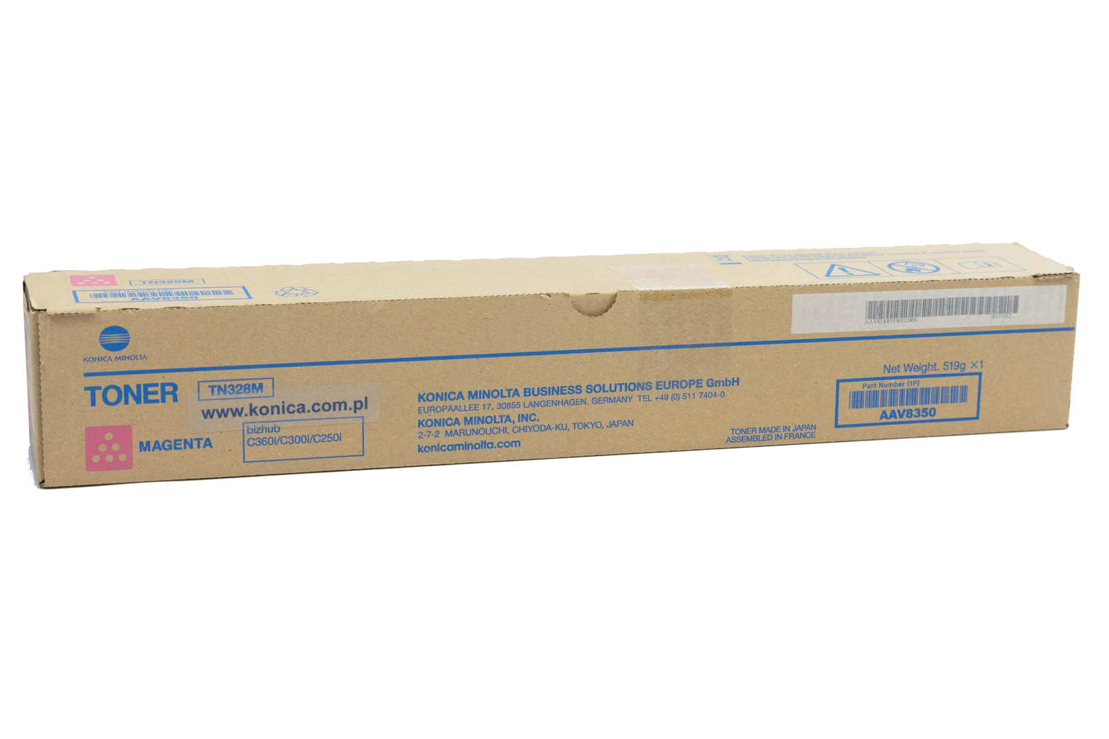 Genuine Konica Minolta Konica TN328M (AAV8350) Magenta Toner Cartridge