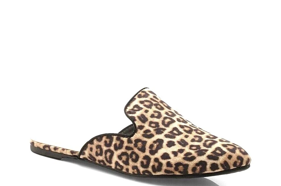 Slip on leopard mules sale