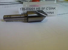 1/2" 82 DEGREE HIGH SPEED STEEL SINGLE FLUTE COUNTERSINK 1/4" SHANK