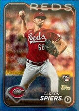 2024 Topps Base Set Series 2#365 Carson Spiers Blue Foil /999