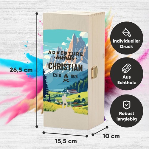 Wheat Beer Glass 0,5L & Wooden Box With UV Print - Personalized Gun - Bild 63 von 63