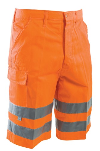Bermuda pantaloni corti uomo pantaloncini lavoro alta visibilità  fluorescenti | eBay