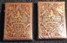 NEW Harry Potter Theory 11 Premium Playing Cards Red - Sealed - 2 PACKS