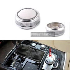 1X Chrome MMI Control Knob Rotary Menu Cover Fit For 11-18 Audi A6/S6 A7 RS6 RS7