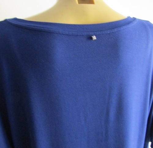 MARINA RINALDI Maglia Blu Viscosa Fantasia Fiori e Stampa check Tg M=50 52 IT - Foto 5 di 7