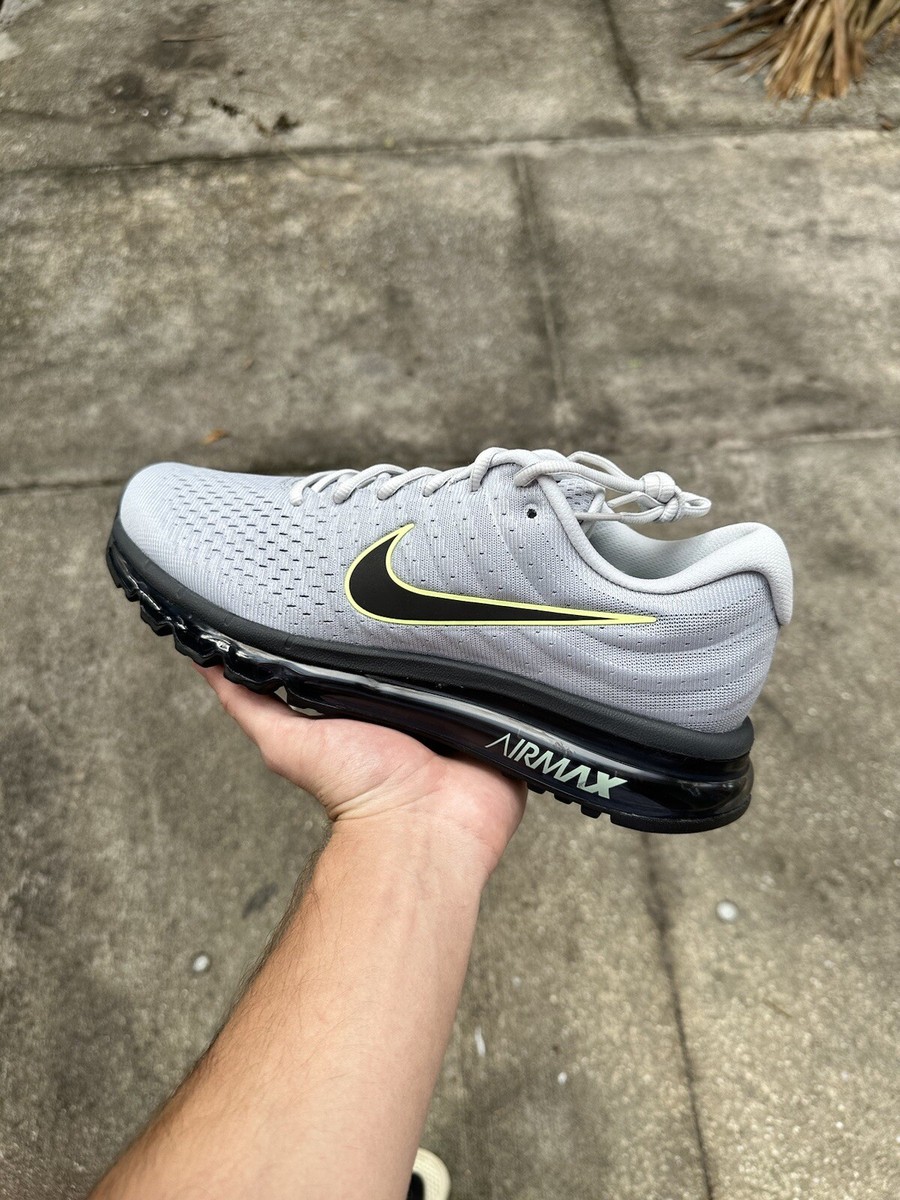 nike air max 2017 wolf grey black volt