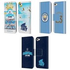 MAN CITY FC 2023 CHAMPIONS LEATHER BOOK WALLET CASE FOR APPLE iPOD TOUCH MP3