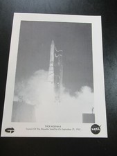 NASA Thor Agena B Alouette Satellite Space Print 1962 8x10