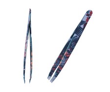 Stainless Steel Eyebrows Tweezers Hair Removal Plucking Slanted Tip Beauty Tool