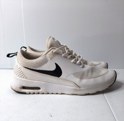 Nike Air Max Thea Women's Runners Sneakers Shoes Size US 7 White With Black Trim