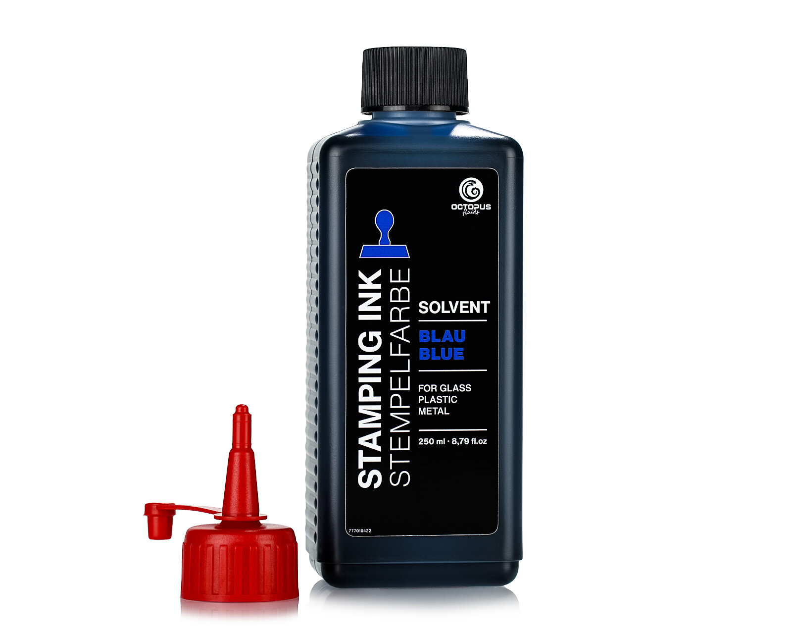 250ml Solvent Stempelfarbe wasserfeste Nachfülltinte f Stempelkissen Farbe Blau