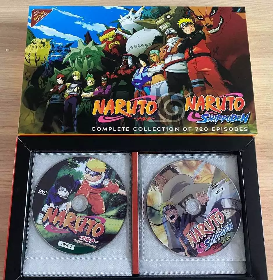 DVD Naruto Shippuden Vol 1-720 Complete Collection English Dub