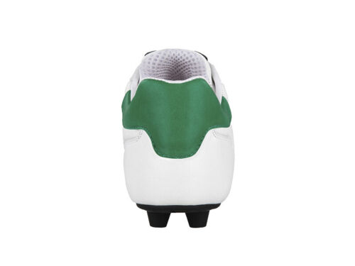 LENG GARA FG Scarpe Calcio in pelle B800P Bianco Made in Italy Emidio Lazzarini - Foto 2 di 5
