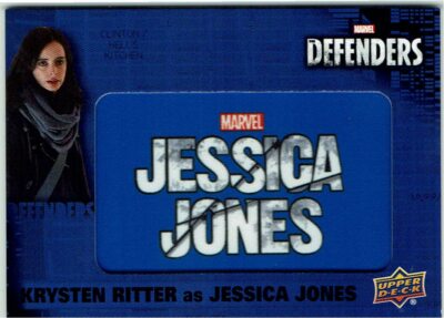 Defenders Marvel Logo Patch Karten 1:1920 Packs CL-JJ Krysten Ritter Jessica Jone