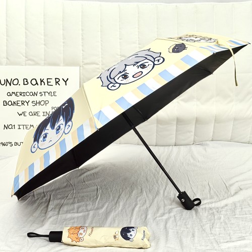 Haikyuu!! Bumbershoot Shoyo Hinata Cosplay Portable Manual Umbrella Anime Gift - Picture 5 of 5
