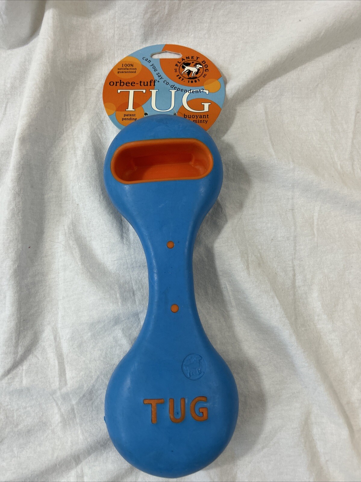 Plant Dog Orbee-Tuff Minty Buoyant Tug Toy Retired NEW