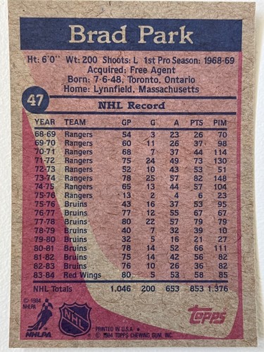 1984-85 Topps Hockey Card Pick From List !! - Picture 91 of 305
