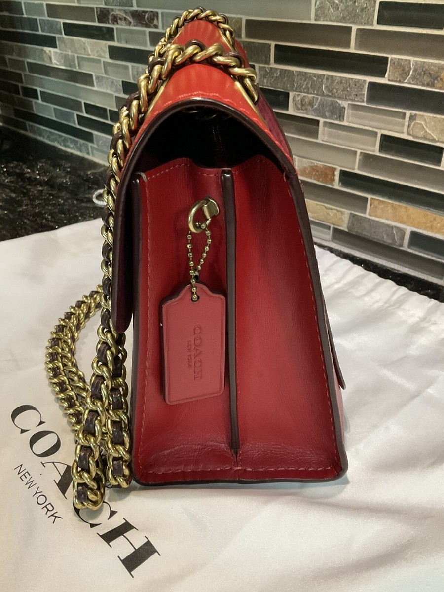 Coach 30585 Parker Signature Leather Shoulder Bag Tea Rose Coach 30585 Parker Signature Leather Shoulder Bag Tea Rose